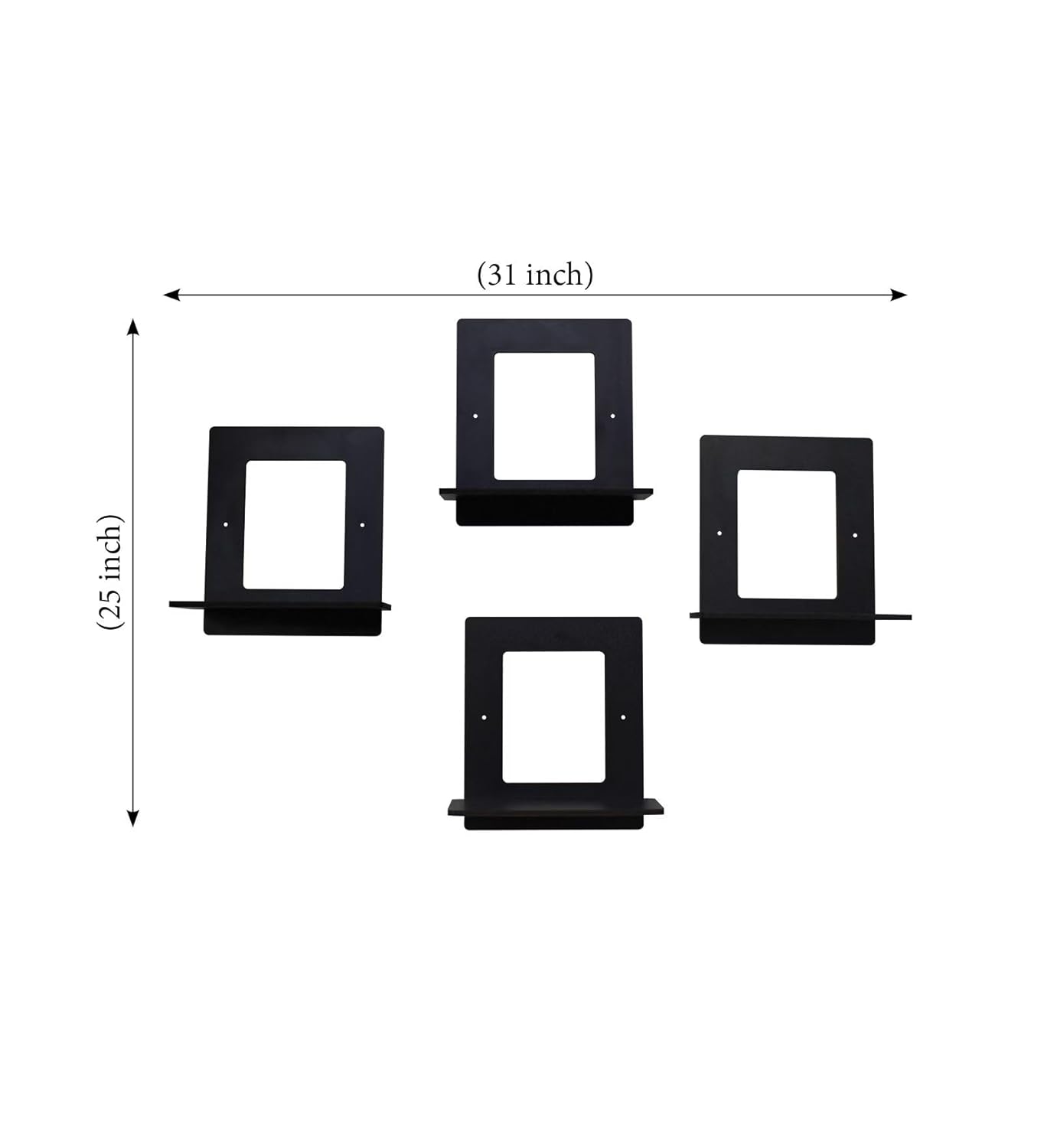 Set Of 4 Wooden Planter Stand for Living Room Kitchen Bedroom Decoration Items Gifting-PS1