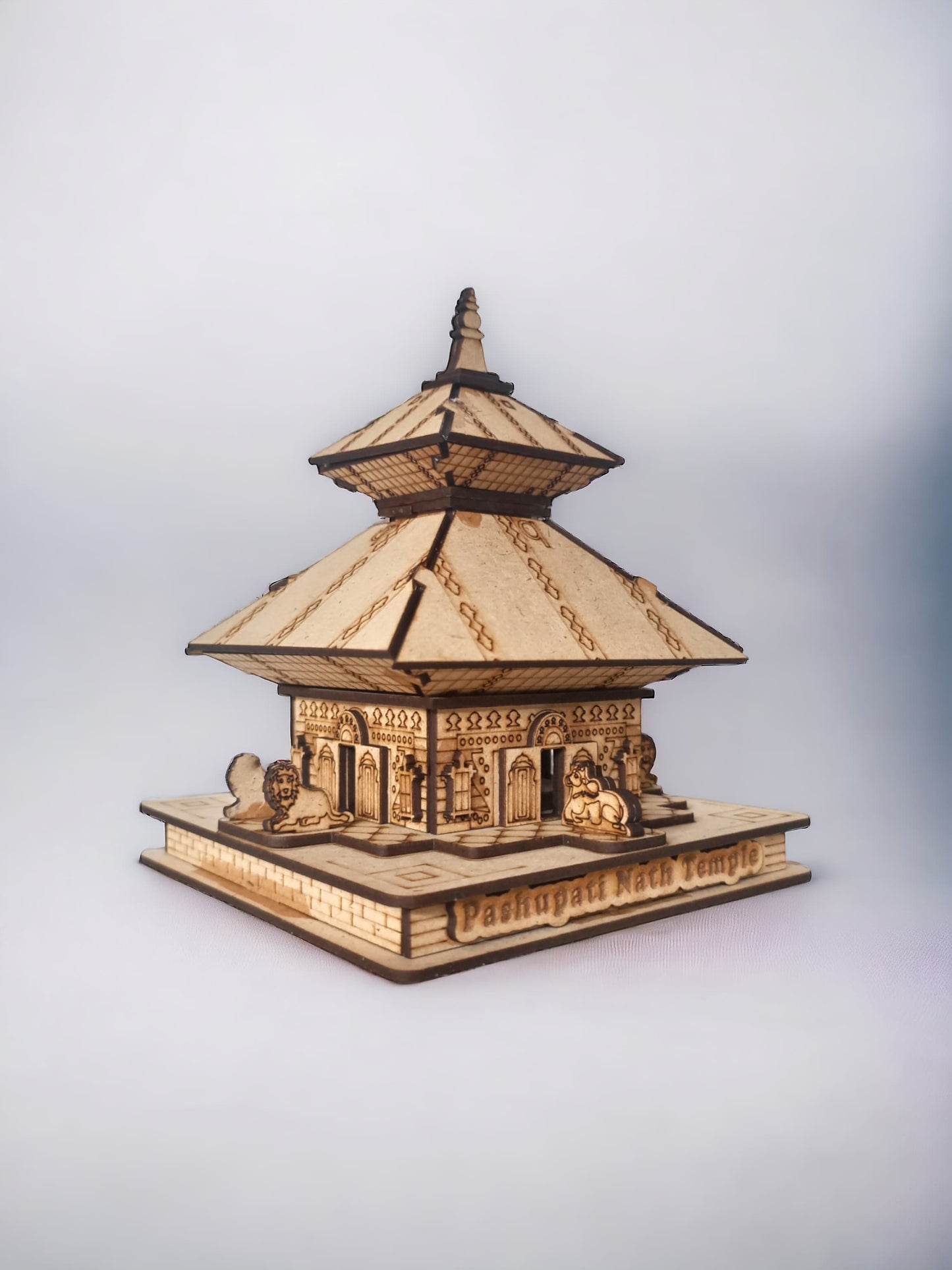 Pashupatinath Temple,Nepal -Hand Crafted Wooden 3D Replica
