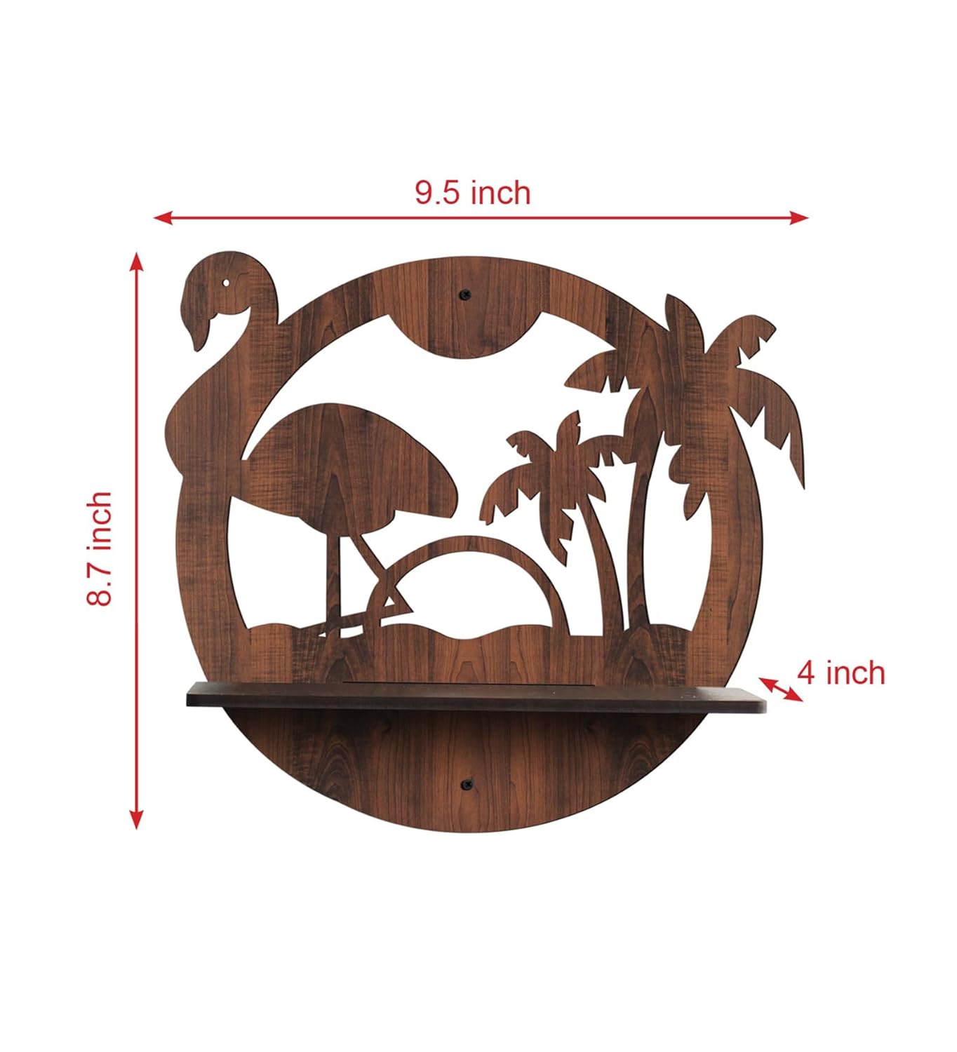 Set Of 4  Wooden Planter Stand for Living Room Kitchen Bedroom Decoration Items Gifting-PS3