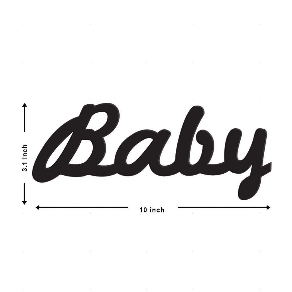 Wall Sign Of MDF Plaque Painted ( BABY) Cutout Ready to Hang Home Wall Decor,Art And Decoration-WS1