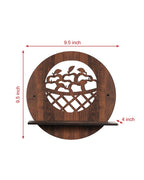 Set Of 4  Wooden Planter Stand for Living Room Kitchen Bedroom Decoration Items Gifting-PS7
