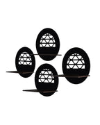 Set Of 4  Wooden Planter Stand for Living Room Kitchen Bedroom Decoration Items Gifting-PS4