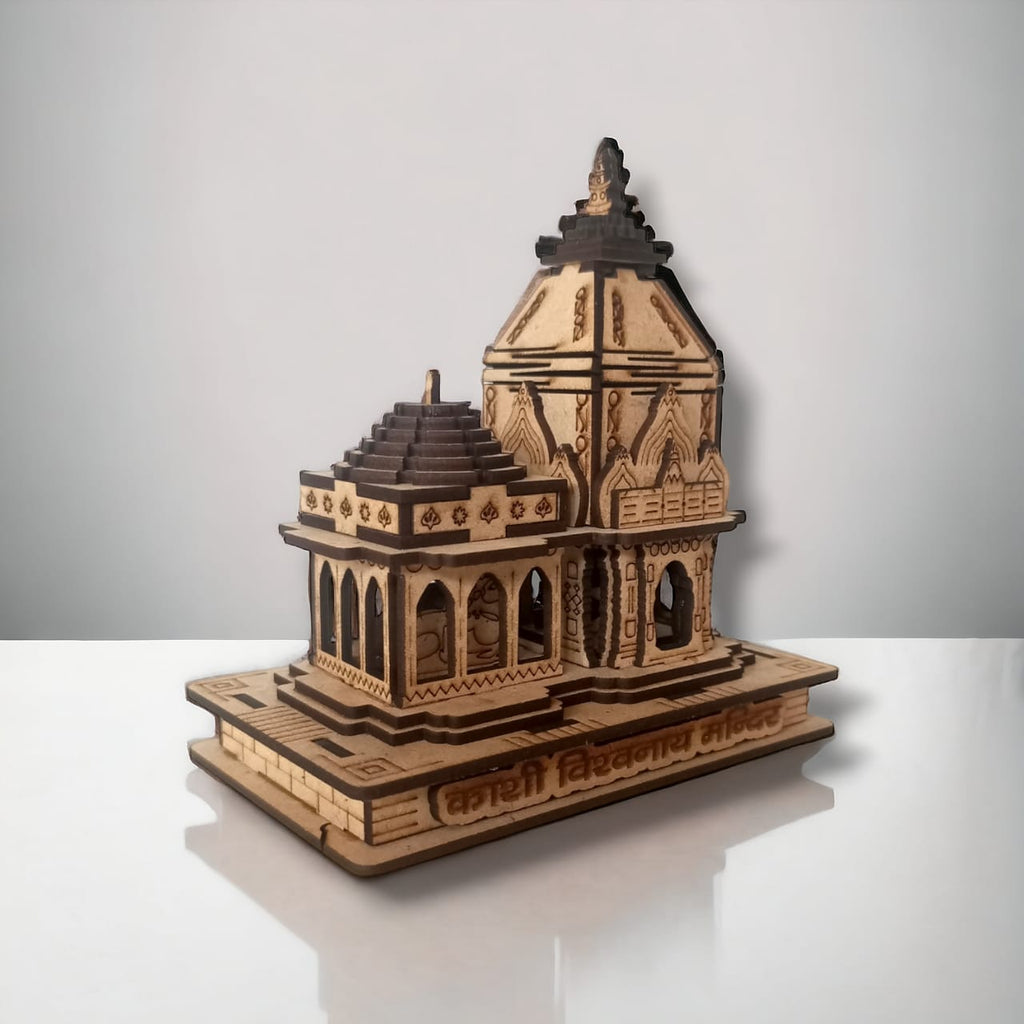 Kashiviswanath  Temple -Hand Crafted Wooden 3D Replica