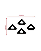 Set Of 4  Wooden Planter Stand for Living Room Kitchen Bedroom Decoration Items Gifting-PS2