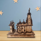 Somnath Temple, Gujrat  -Hand Crafted Wooden 3D Replica