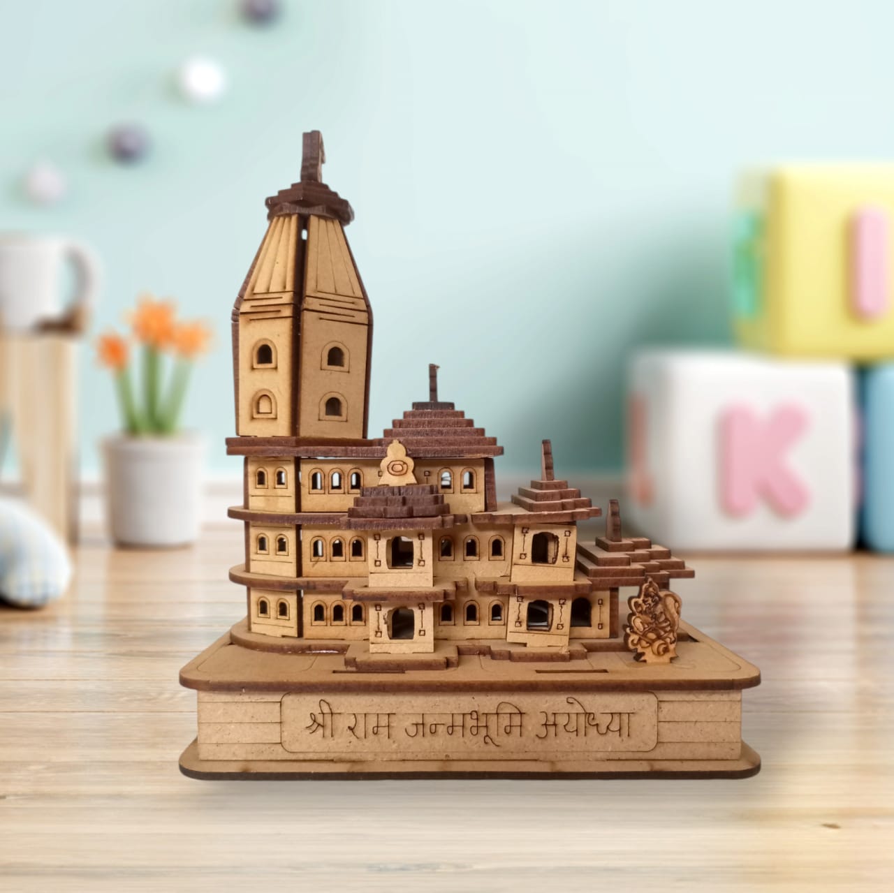 Ram Janmabhoomi Mandir wooden Replica