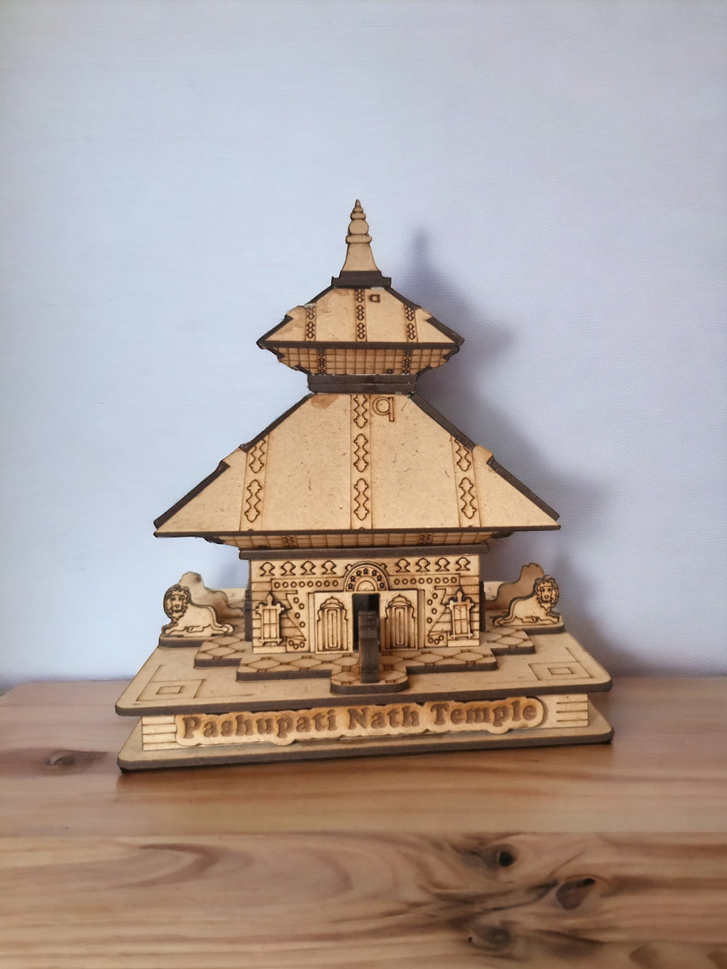 Pashupatinath Temple,Nepal  -Hand Crafted Wooden 3D Replica