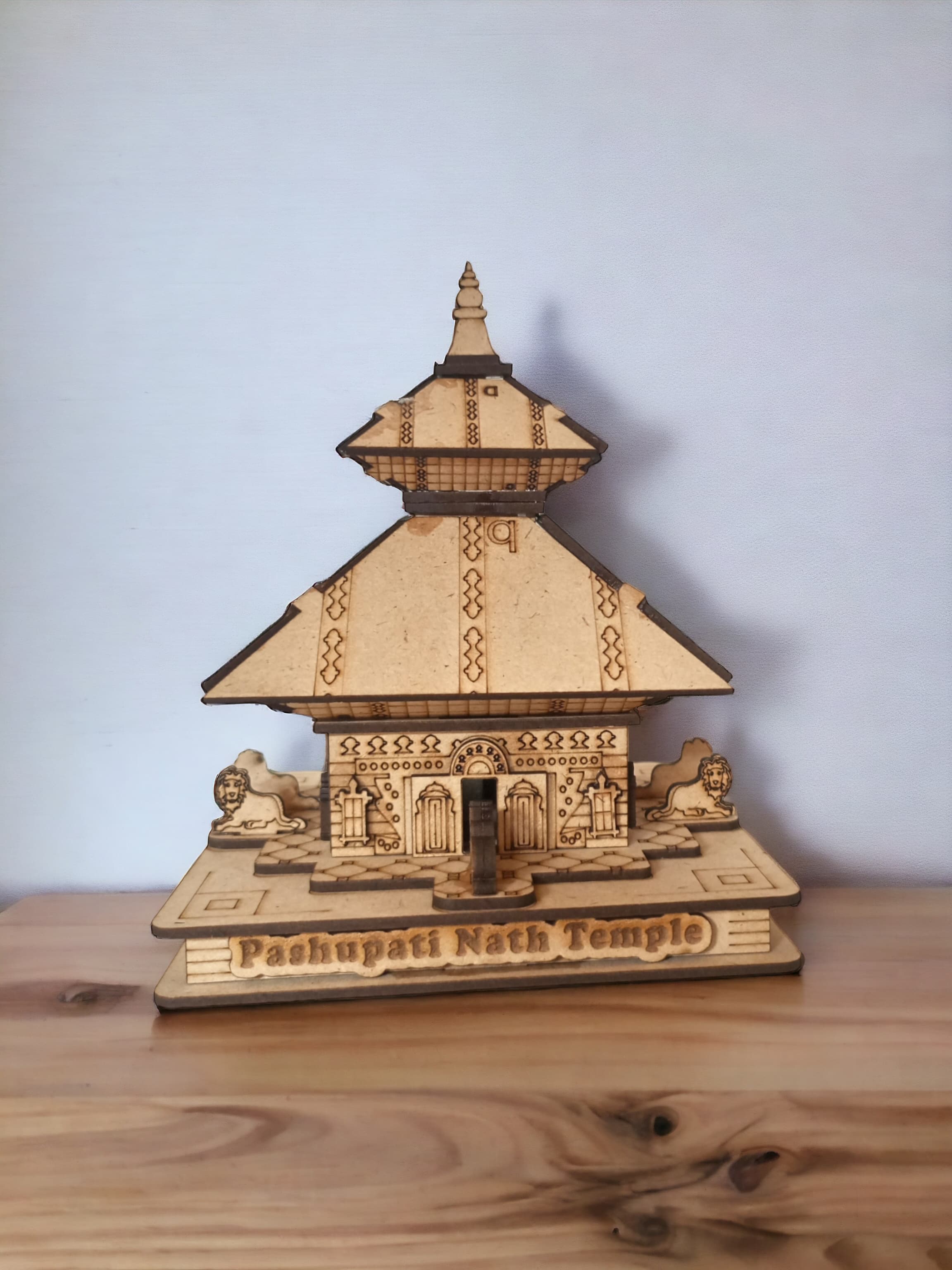 Pashupatinath Temple,Nepal  -Hand Crafted Wooden 3D Replica