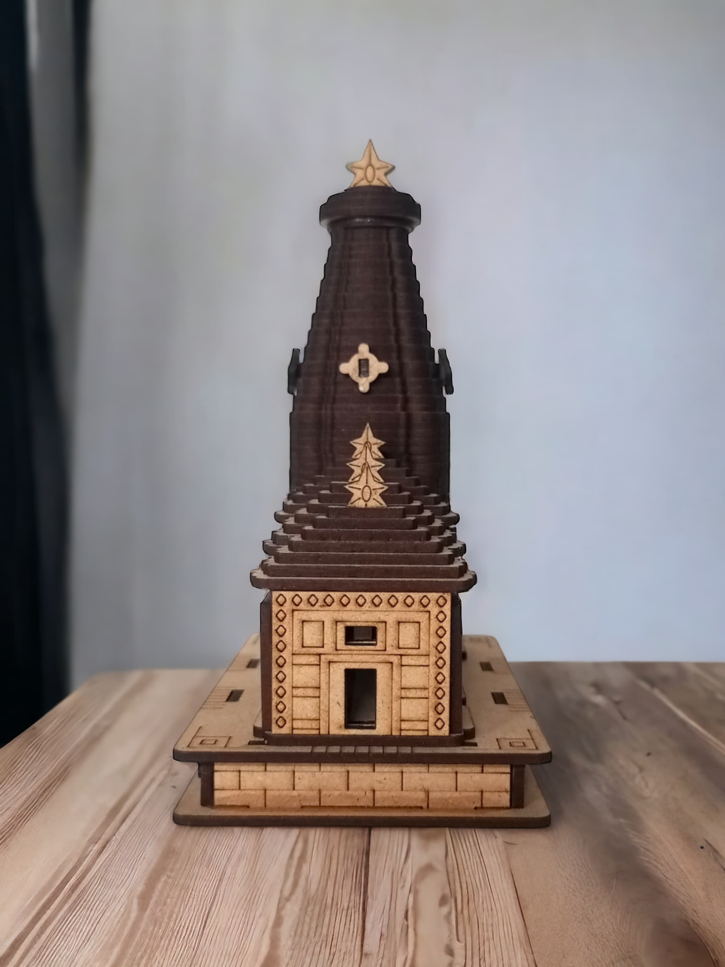 Lingraj Temple -Hand Crafted Wooden 3D Replica