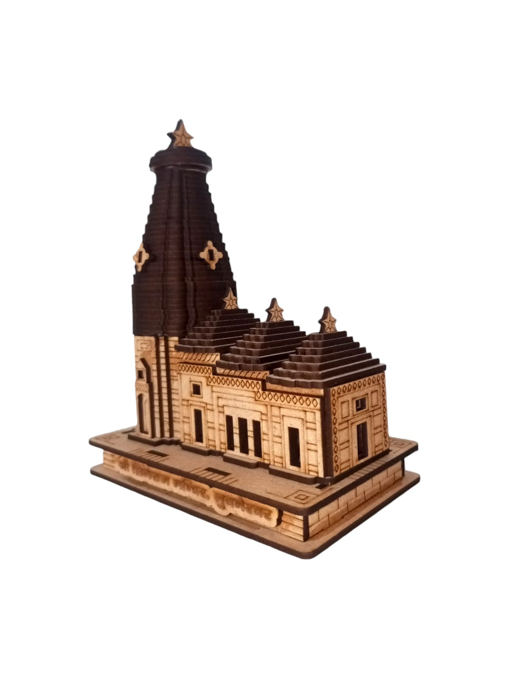Lingraj Temple -Hand Crafted Wooden 3D Replica
