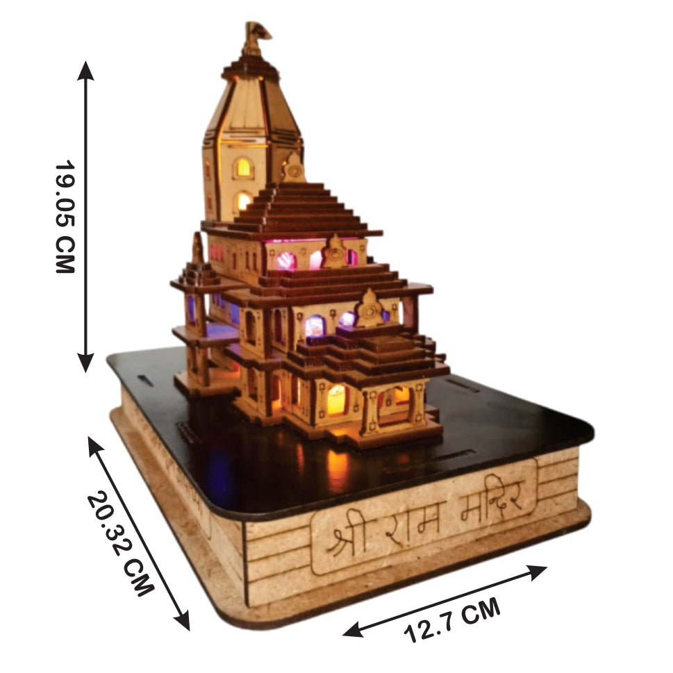 Ram Janmabhoomi Mandir wooden Replica