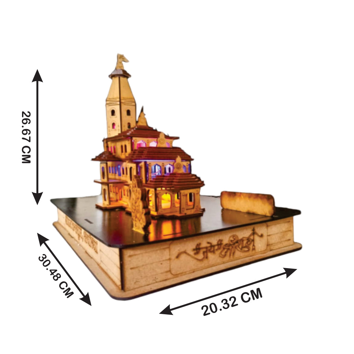 Ram Janmabhoomi Mandir wooden Replica