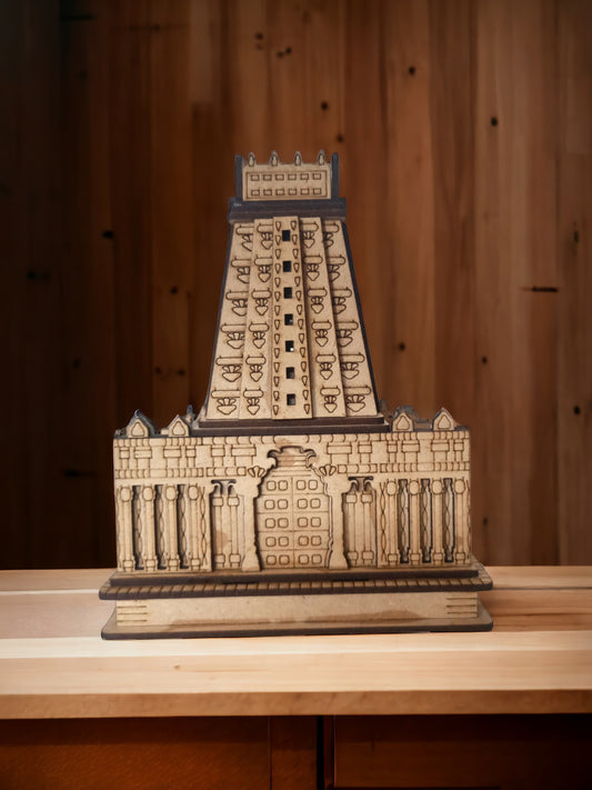 Ramanathaswamy Padmanabhaswamy Temple ,Tamilnadu -Hand Crafted Wooden 3D Replica