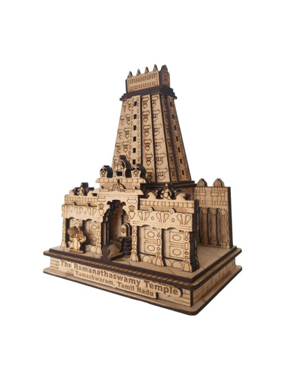 Ramanathaswamy Padmanabhaswamy Temple ,Tamilnadu -Hand Crafted Wooden 3D Replica