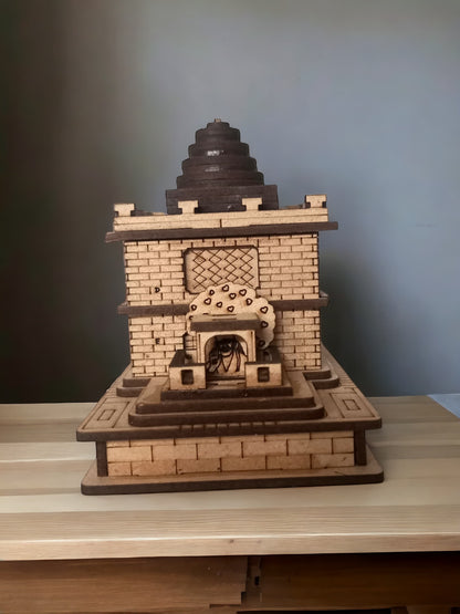 SaiBaba Temple ,Shirdi -Hand Crafted Wooden 3D Replica