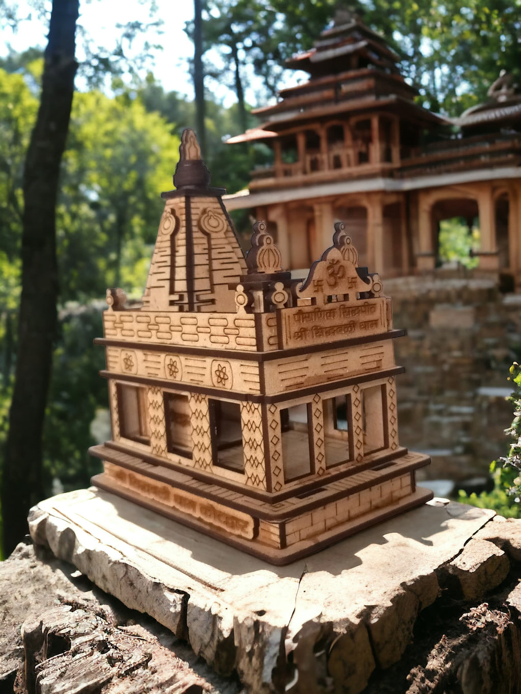 Sidhbali Kotdwar ,Uttrakhand -Hand Crafted Wooden 3D Replica