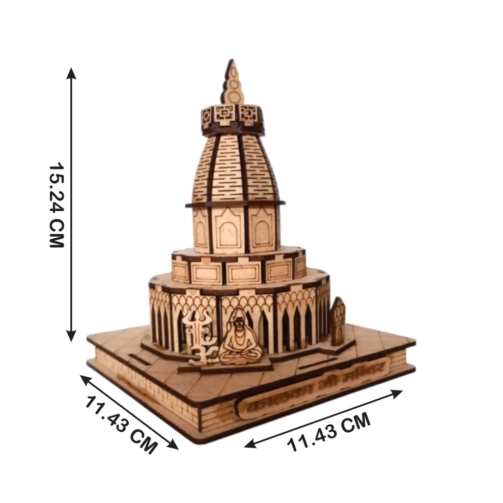 Kalka Ji Temple ,Delhi -Hand Crafted Wooden 3D Replica