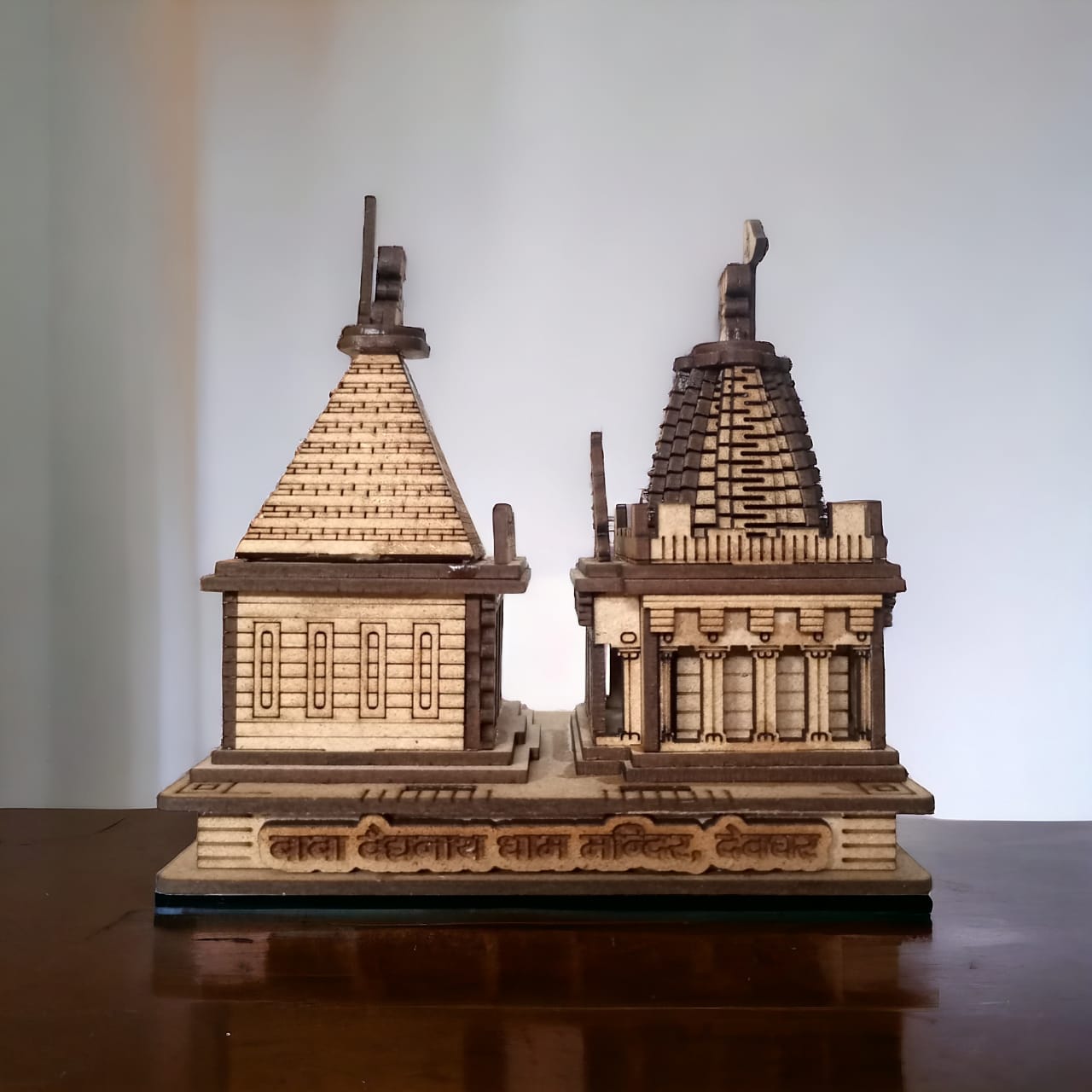 Baidyanath Dham,Jharkhand -Hand Crafted Wooden 3D Replica