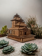 Sarkunda Devi ,Uttrakhand -Hand Crafted Wooden 3D Replica