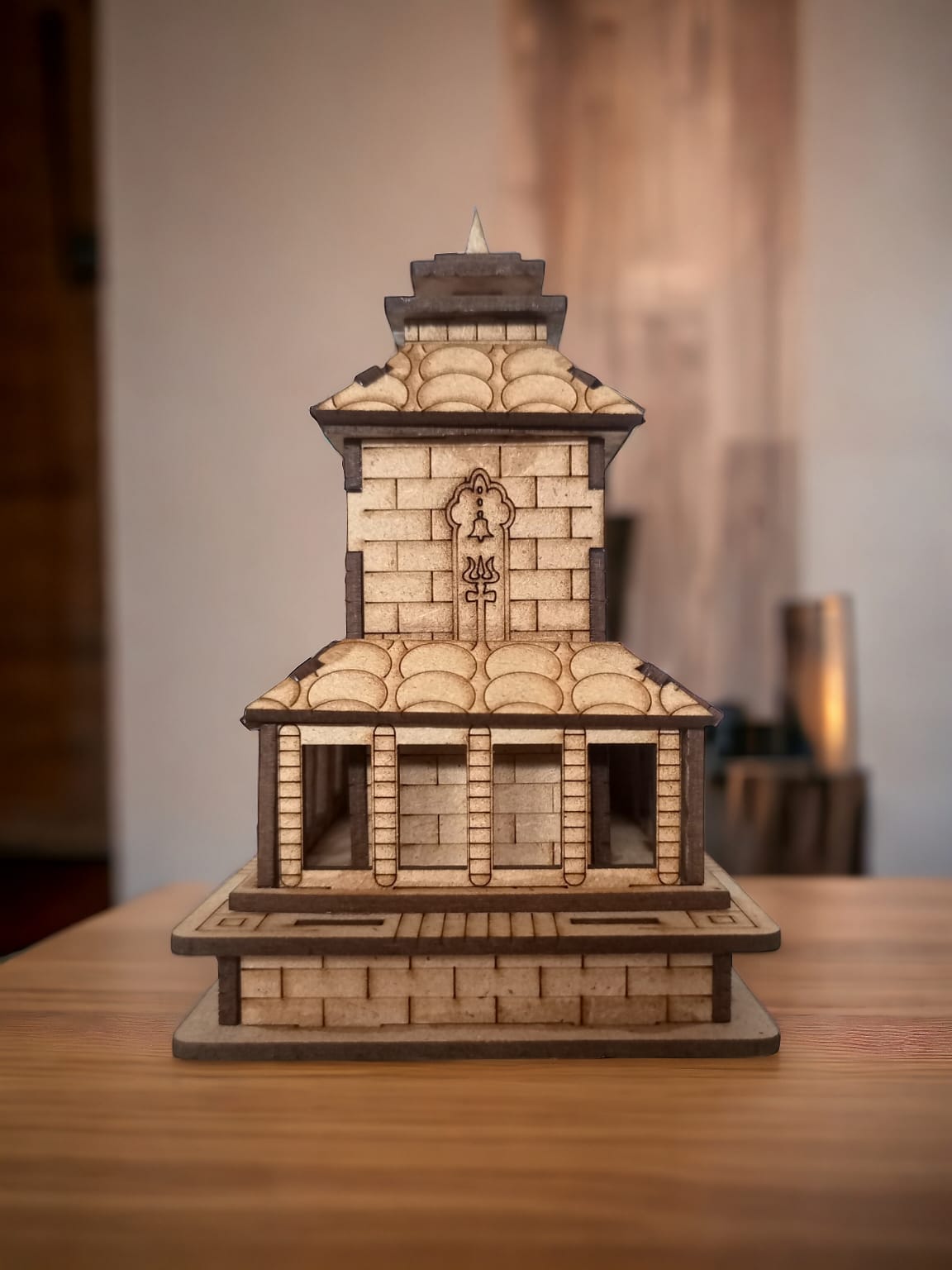 Sarkunda Devi ,Uttrakhand -Hand Crafted Wooden 3D Replica