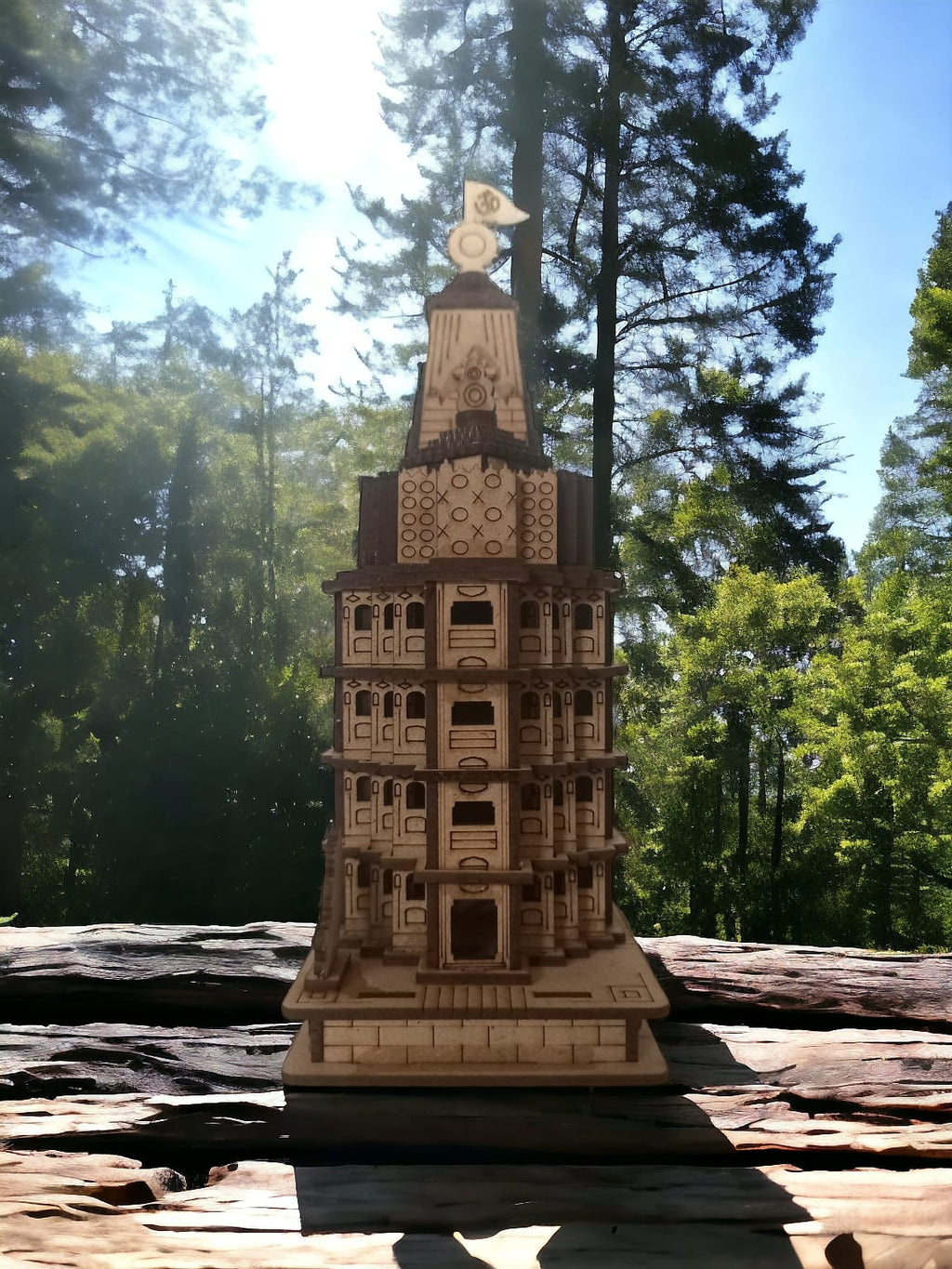 Dwarkadish Mandir ,Gujrat -Hand Crafted Wooden 3D Replica