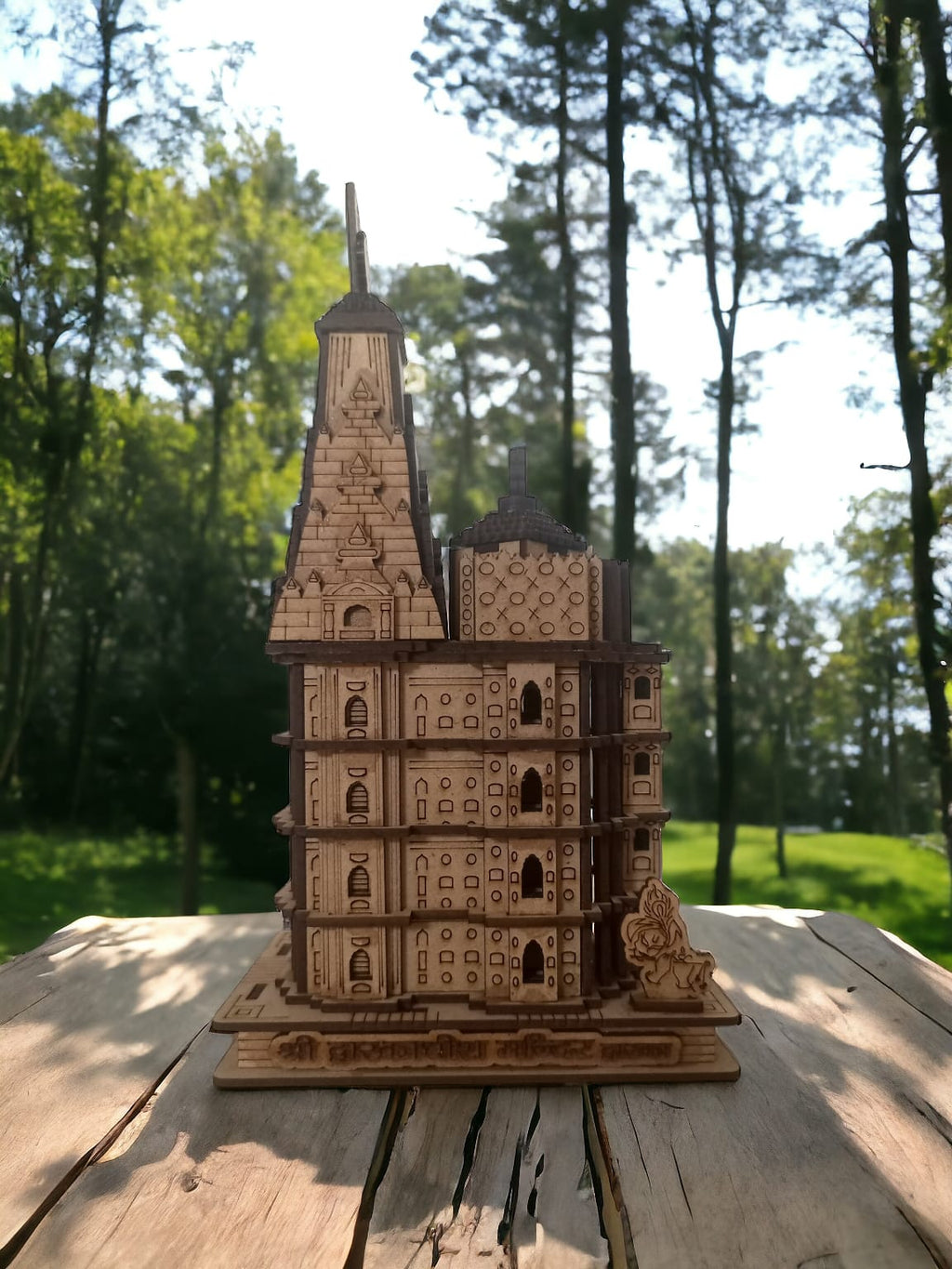 Dwarkadish Mandir ,Gujrat -Hand Crafted Wooden 3D Replica