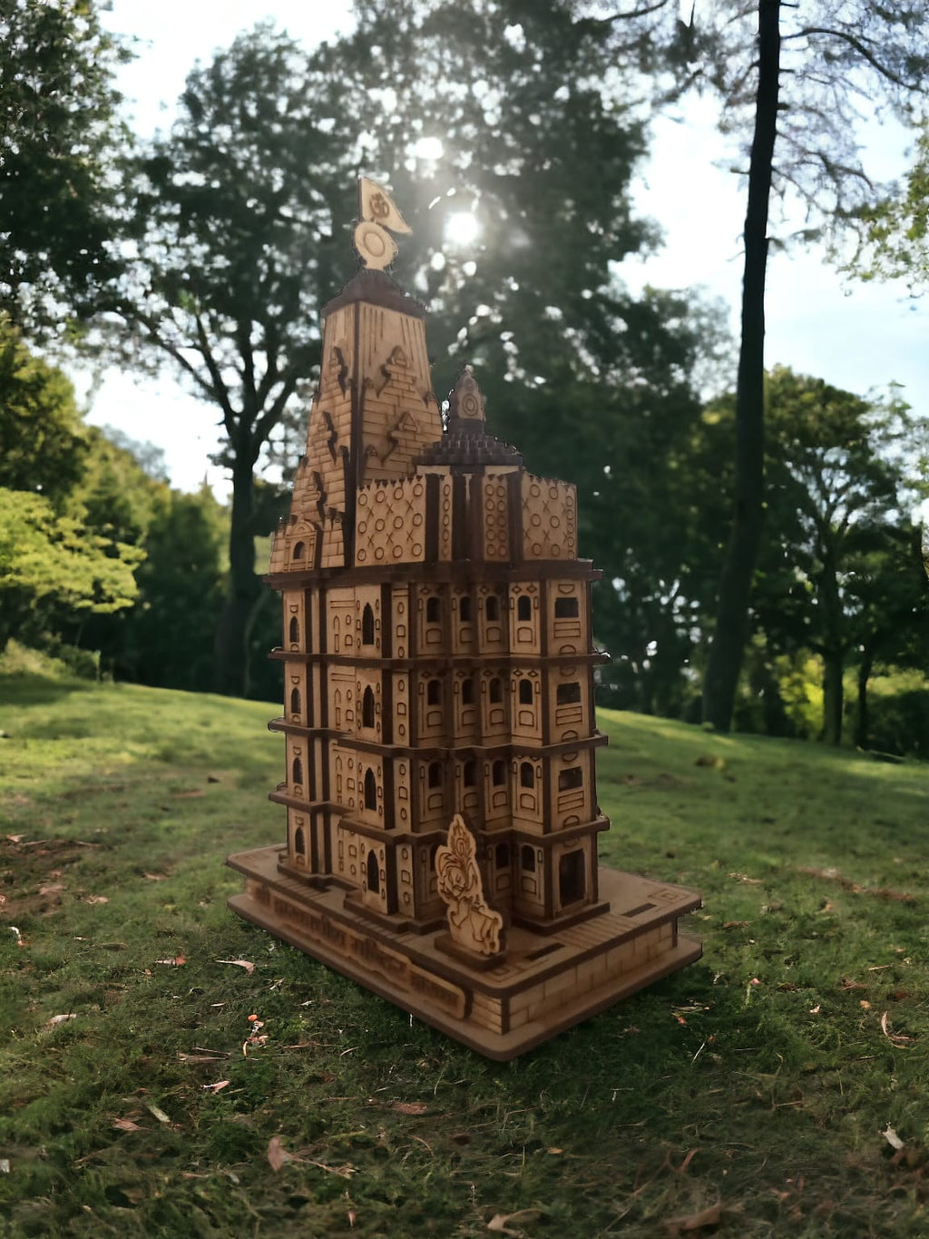 Dwarkadish Mandir ,Gujrat -Hand Crafted Wooden 3D Replica