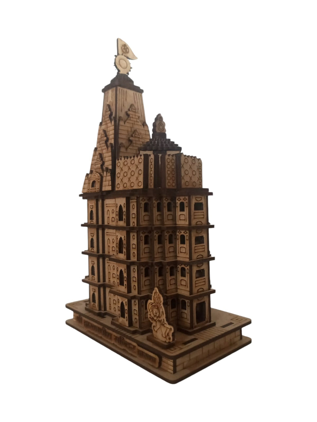 Dwarkadish Mandir ,Gujrat -Hand Crafted Wooden 3D Replica