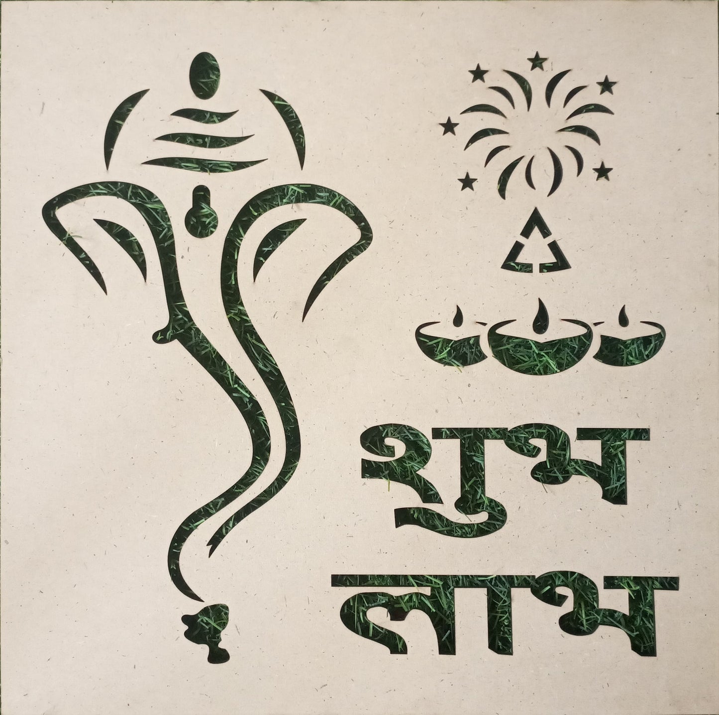 RANGOLI STENCILS COMBOSET OF 5 PEICE (12 INCH )