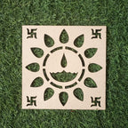 RANGOLI STENCILS COMBO SET OF 4 PEICE  (8 INCH)